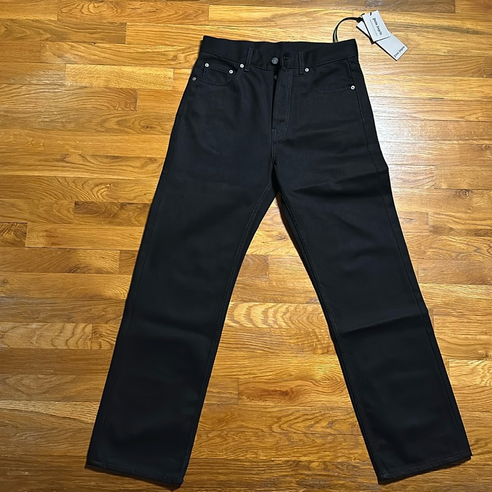 Palm Angels Black Relaxed Jeans